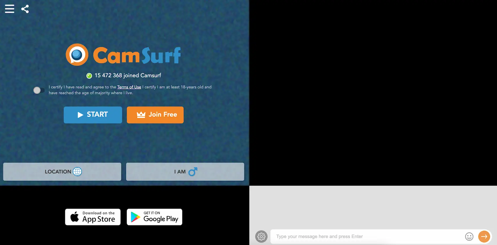 CamSurf: Free Random Video Chat | Alternative