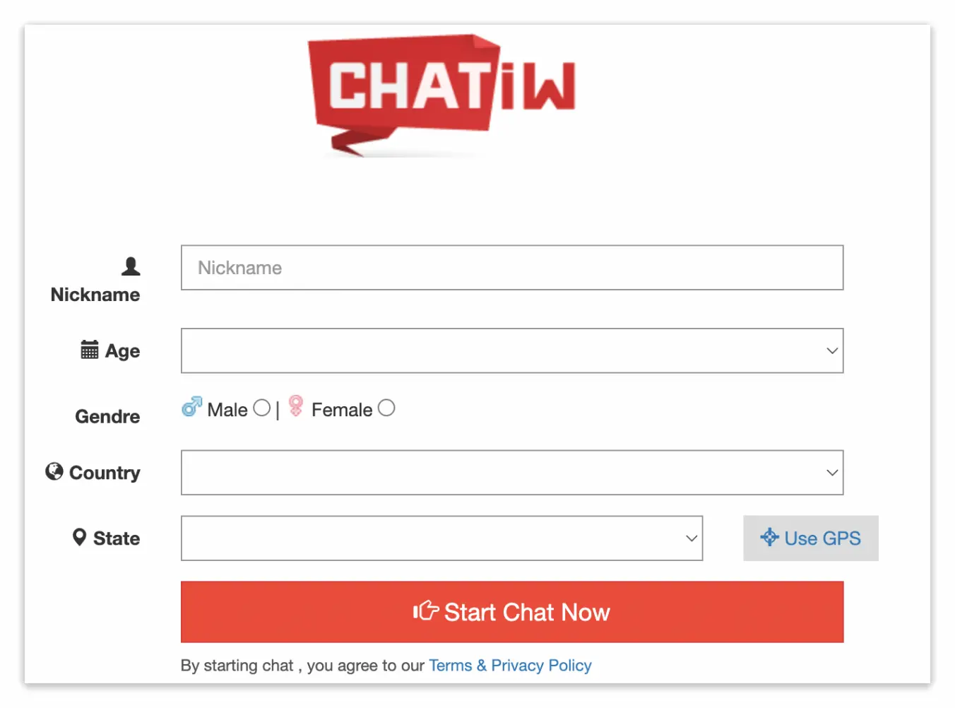 Chatiw: free chat rooms