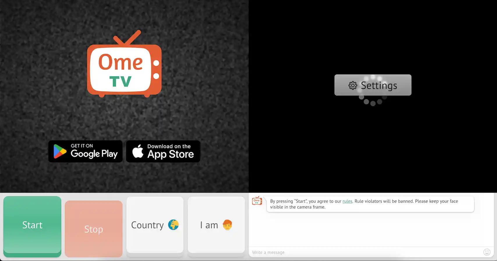 OmeTV: random webcam chat