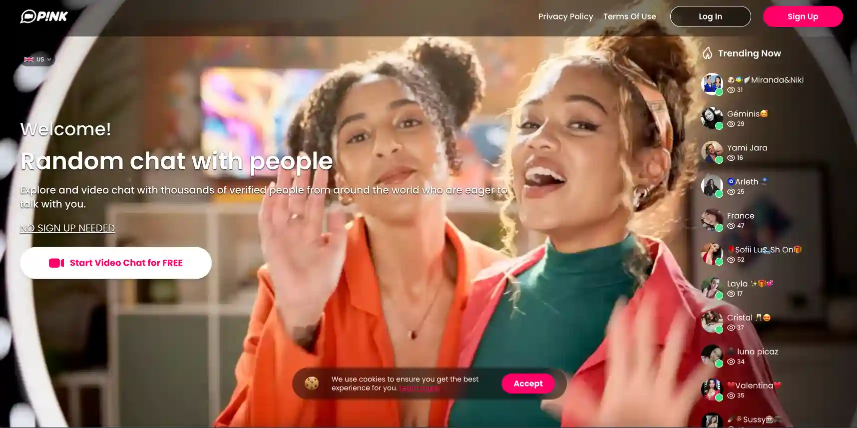 Pink: Video Chat with Women | Alternative