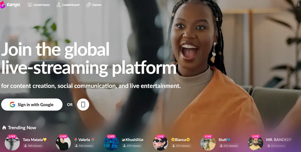 Tango: Live Streaming & Video Chat 
